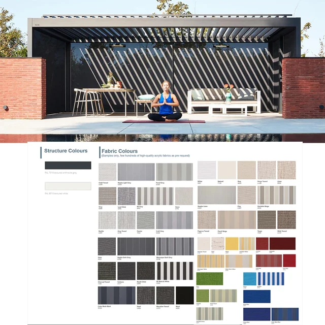 luxury pergola aluminio 4x3 louvre roof hotel pergola automatic roof louvre with rain sensor louvre pergola aluminium