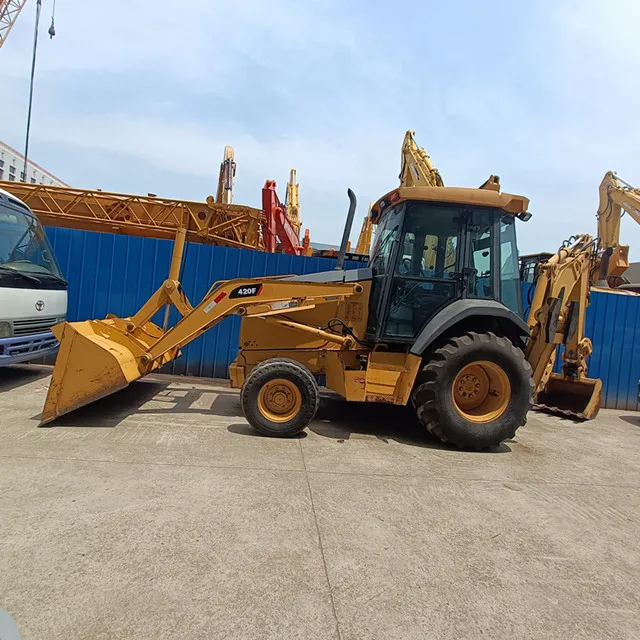 Экскаваторы-погрузчики высокого качества CAT 420F оригинальный японский продукт Caterpillar подержанная гусеница