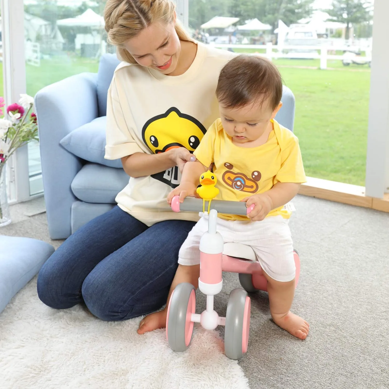 Toddler Learn To Walk Sliding Tricycle Kids Balance Bike Plastic Sport No Pedal Baby Ride On Bike