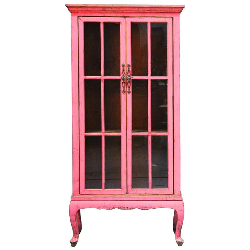 Розовая дизайнерская мебель для гостиной в современном стиле, деревянная книжная полка, книжный шкаф