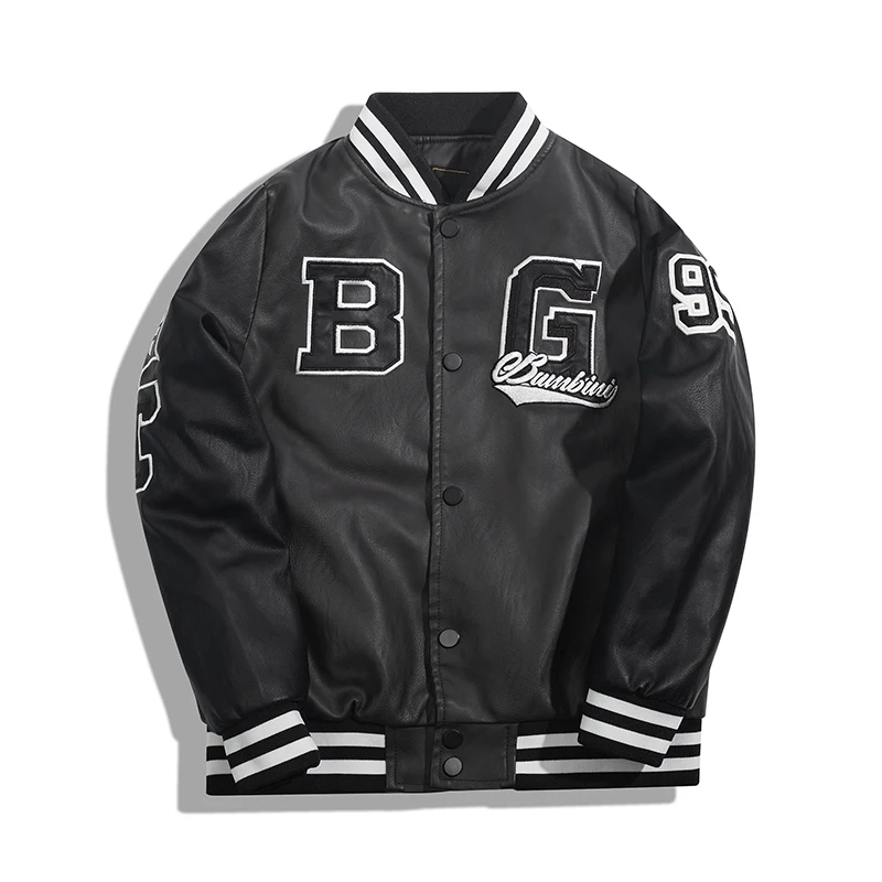 OEM Embroidery Patches Men Letterman Jacket Baseball Leather Street Designer Letterman Men Jacket Custom Varsity Jacket