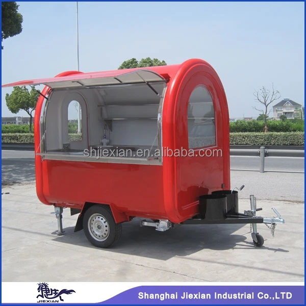 Mini Ice Cream Cart/lovely pink  Mobile Food Vending Catering  Food Cart Trailer for Sale