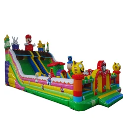 commercial super-mary bounce house slide fairy wonderland theme inflatable bouncy castle for kid