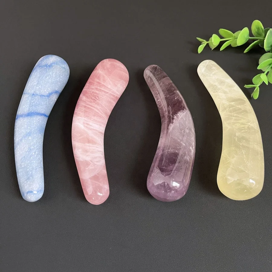 Healing Crystal Blue Aventurine Jade Quartz Massage Wand Various Obsidian Quartz Yoni Wands for Women