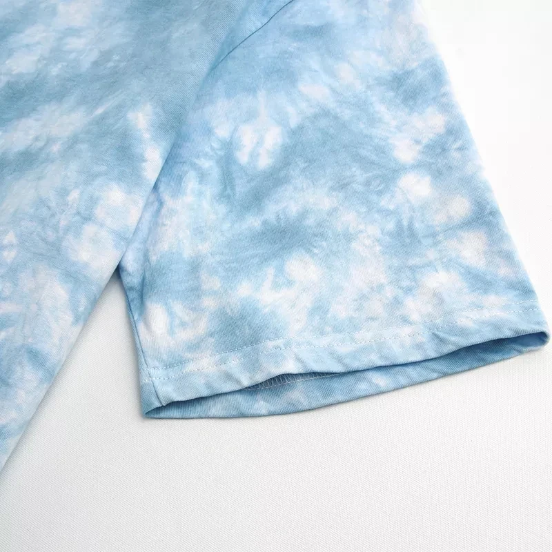 Custom Streetwear Unisex Heavywight Hiphop Basic Oversize Washed Tie Dye Men T Shirt
