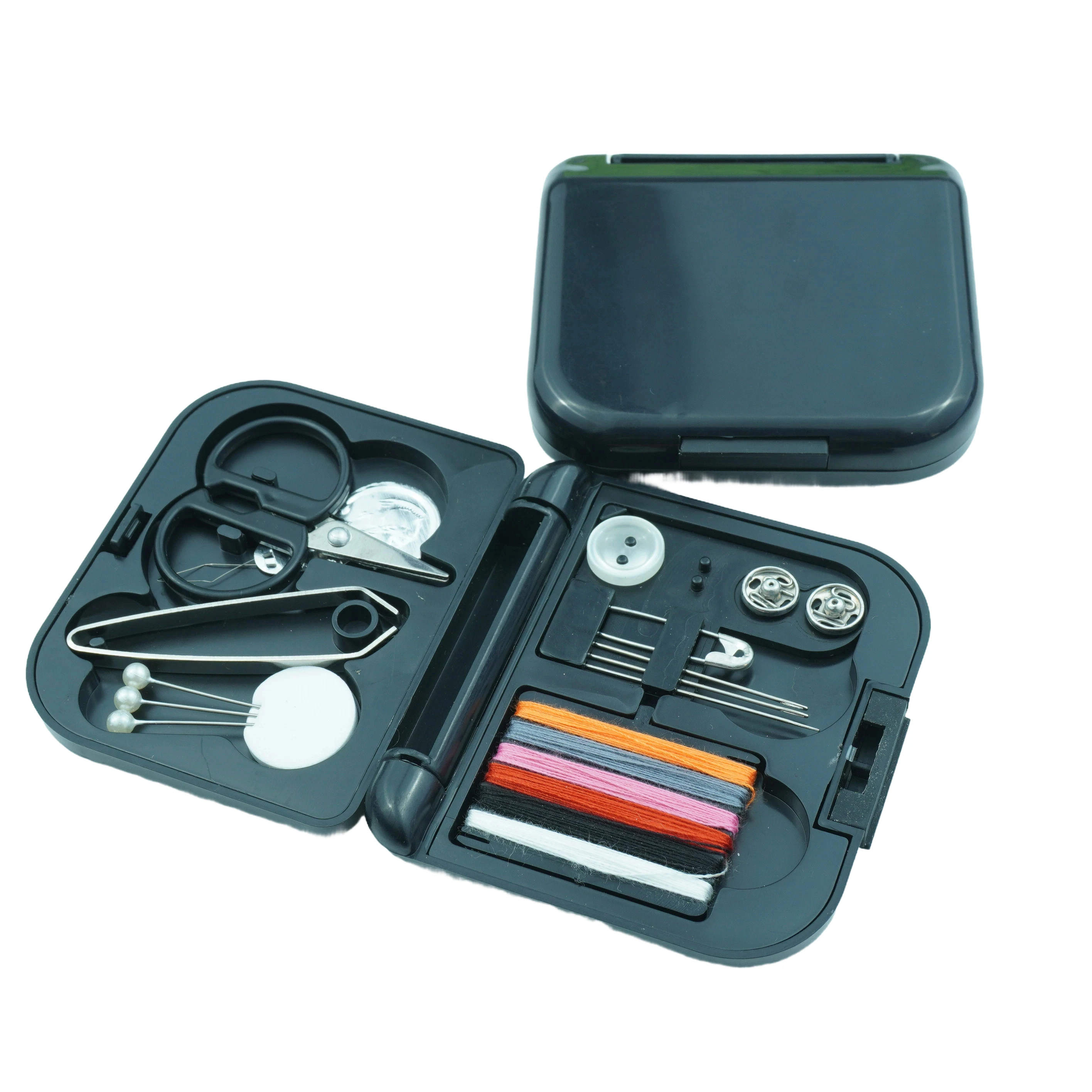 Hot Sale Custom Stainless Steel Portable Mini Sewing Kit with Needle and Thread Buttons for Home Travel and Hotel