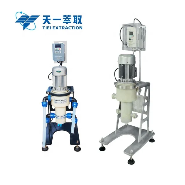 Metals are extracted from solutions using hydrometallurgical techniques in the laboratory