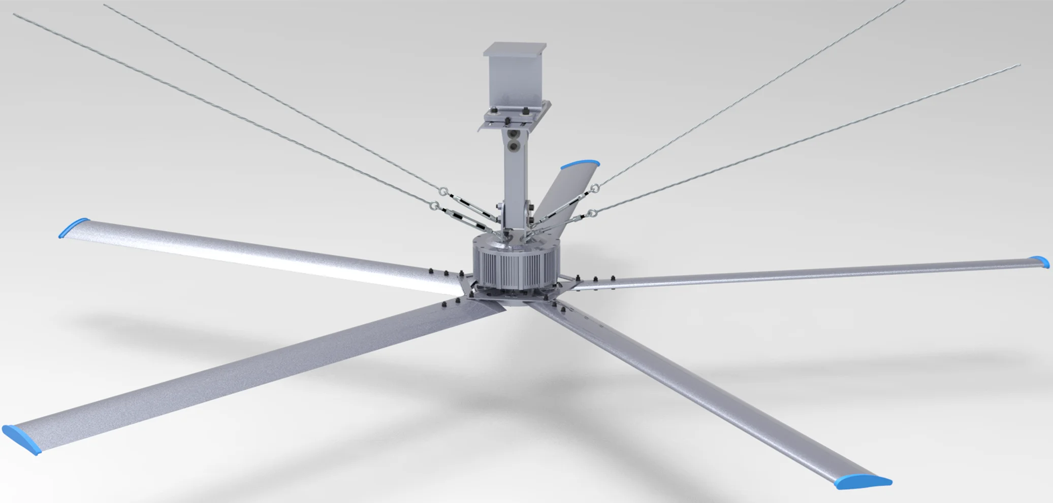 QX PMSM Motor 7.2M  Large Industrial Ceiling Fan  for Workshop