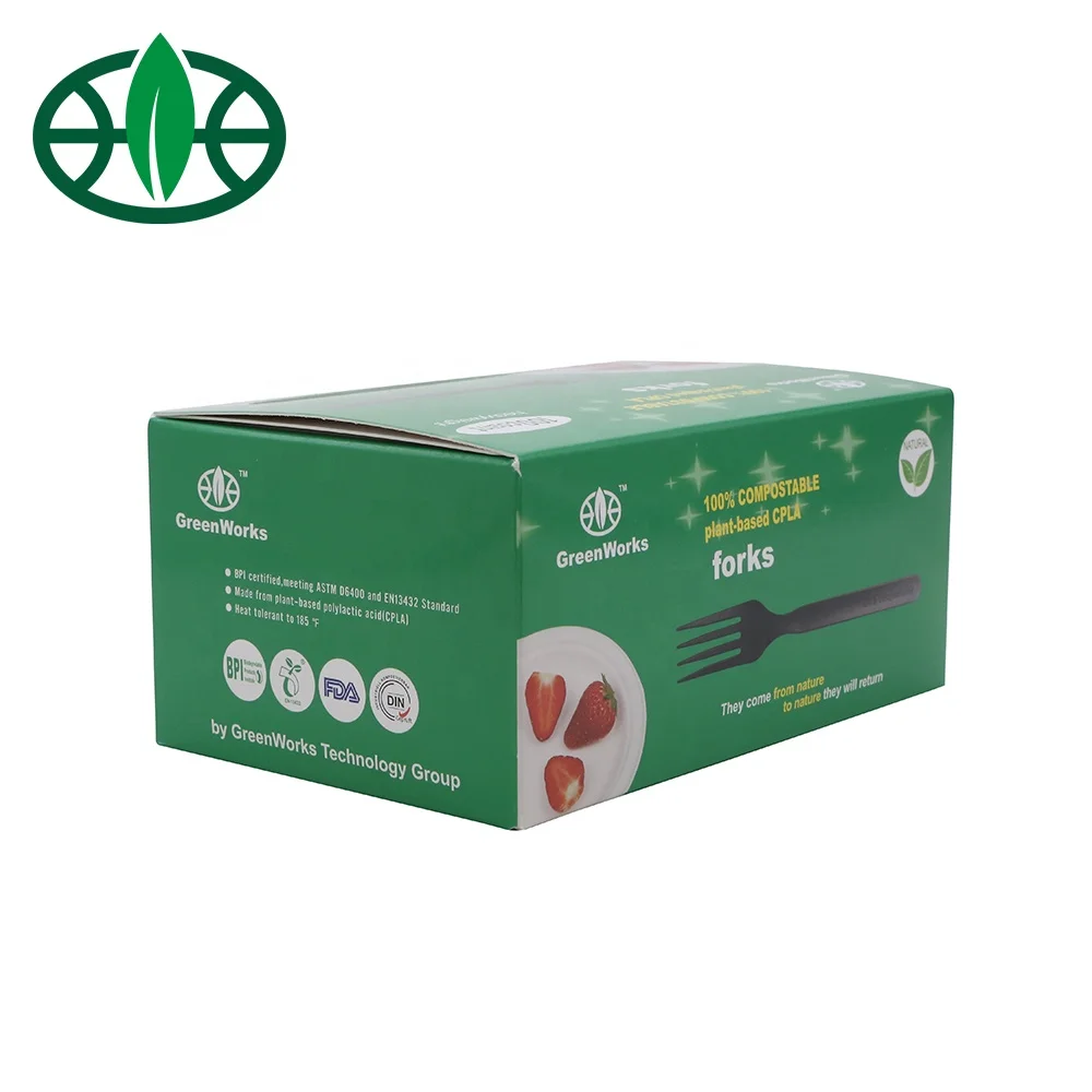 
GreenWorks 160cm Biodegradable tableware compostable eco friendly Disposable CPLA spoon cutlery 