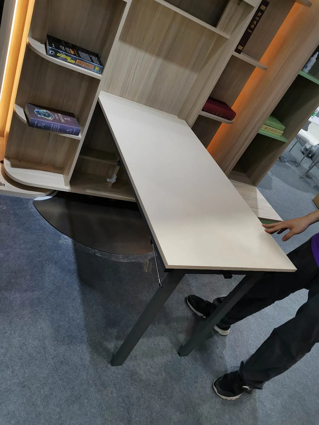 customized furniture hardware accessories wall turns into a dining table hanging convertible table mechanism