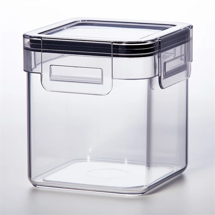 Airtight Pet Plastic Kitchen Fridge Refrigerator Organizer Cabinet Freezer Pantry Storage Container Bins And Boxes With Lid