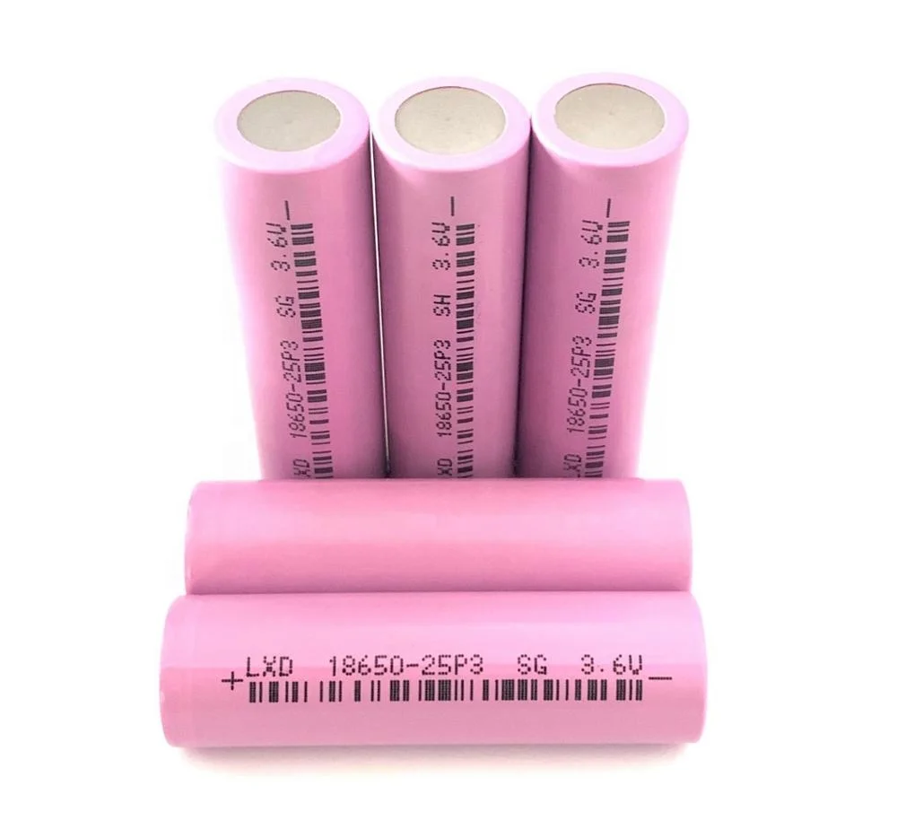 18650 battery Lithium Ion Batteries 2500mAh Solar  Car solar rechargeable lipo
