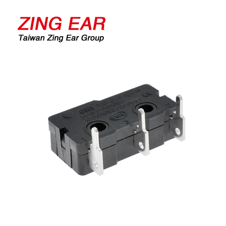 KW10 Momentary Limit Switch 5A T125 118HP Bent PCB Terminals Micro Switch