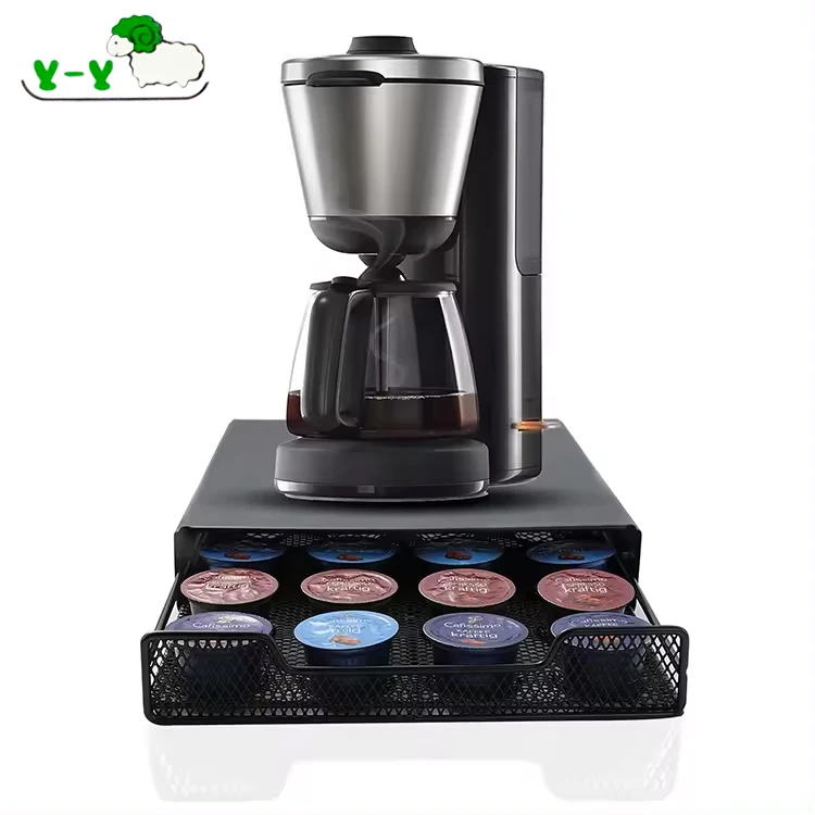 Wholesale Home Kitchen Storage Box Metal 20 Pods Dolce Gusto Nespresso Coffee Capsule Holder