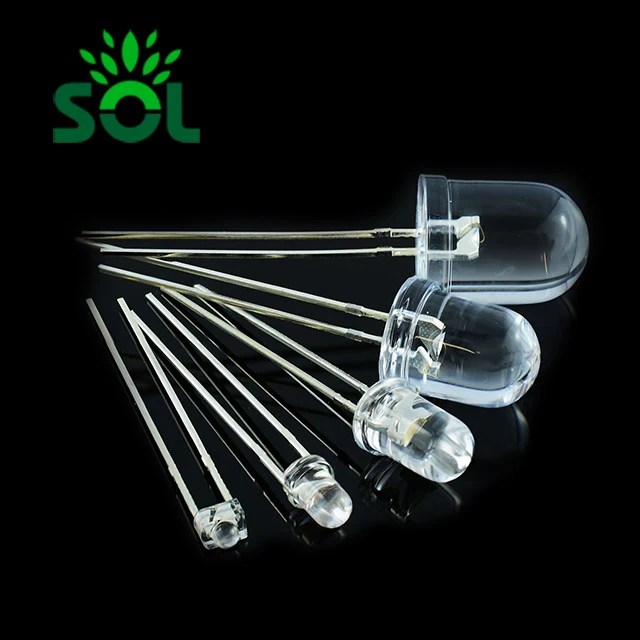 Low Power LED Lamps 5mm White DIP LED light emitting diode For Headlight