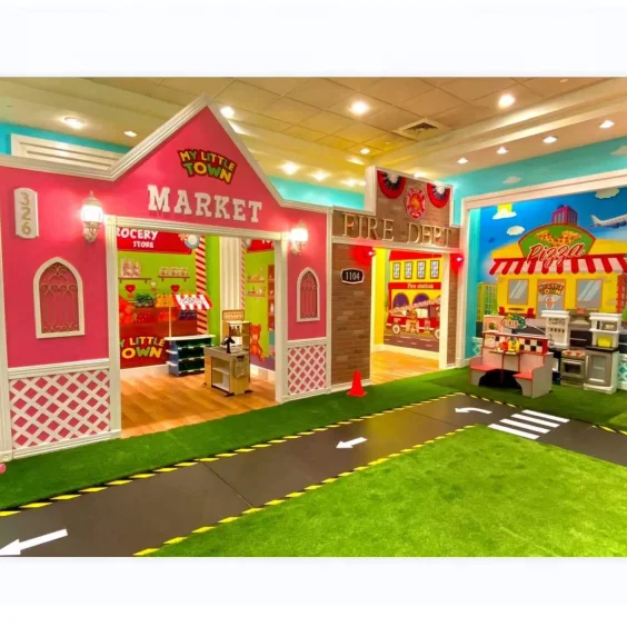 Foam indoor climbing space traffic theme playground traffic town for kids