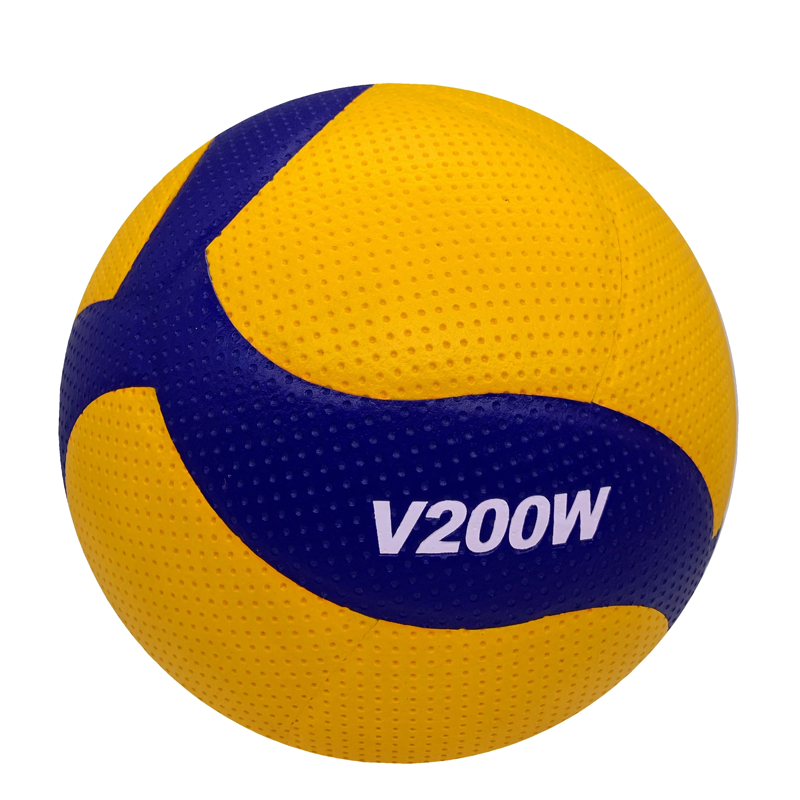 Factory custom white yellow blue colorful print logo size4 volleyball for training