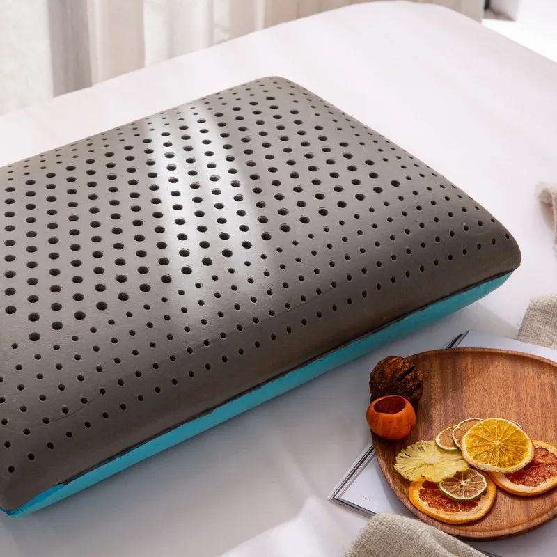 Ice Silk (искусственное волокно + графеновой батареи тканевый чехол с охлаждающим гелем и бамбукового древесного из пены эффектом памяти подушка для сна