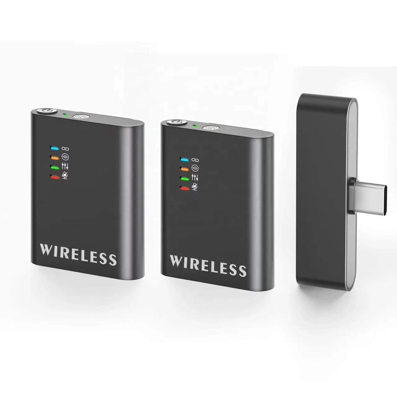 Professional Lapel Mic 2.4G Lavalier Wireless Microphone For Live Broadcasting Vlogging Karaoke