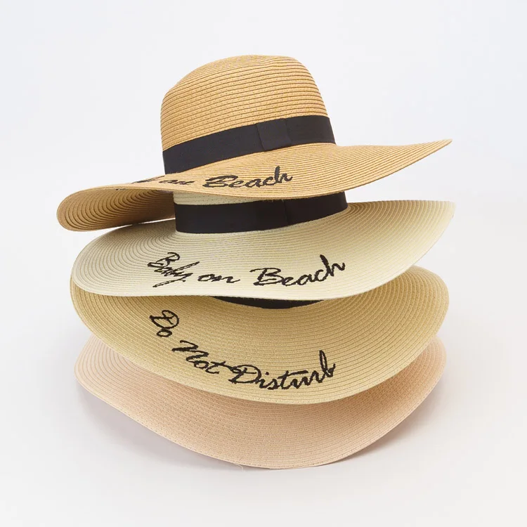 Wide Brim Oversized Sun Summer Large Floppy Beach Straw Hats for Women