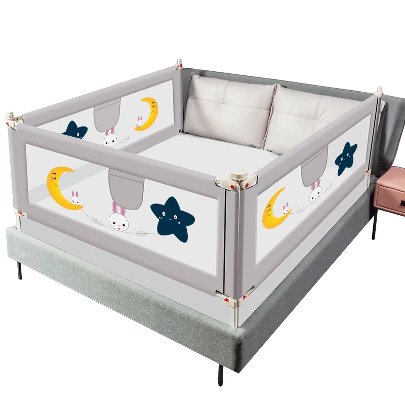 Portable Child Toddler Cot Safety Baby Bed Rail Bumper Kid Fence Breathable Mesh Folded Baby Bed Rail