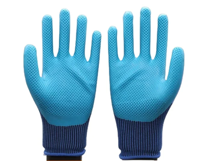 Industrial Safety Gloves Anti-Slip and Wear Resistance Latex Gloves with Oil Resistance Universal Anti-Skid Safety Gloves