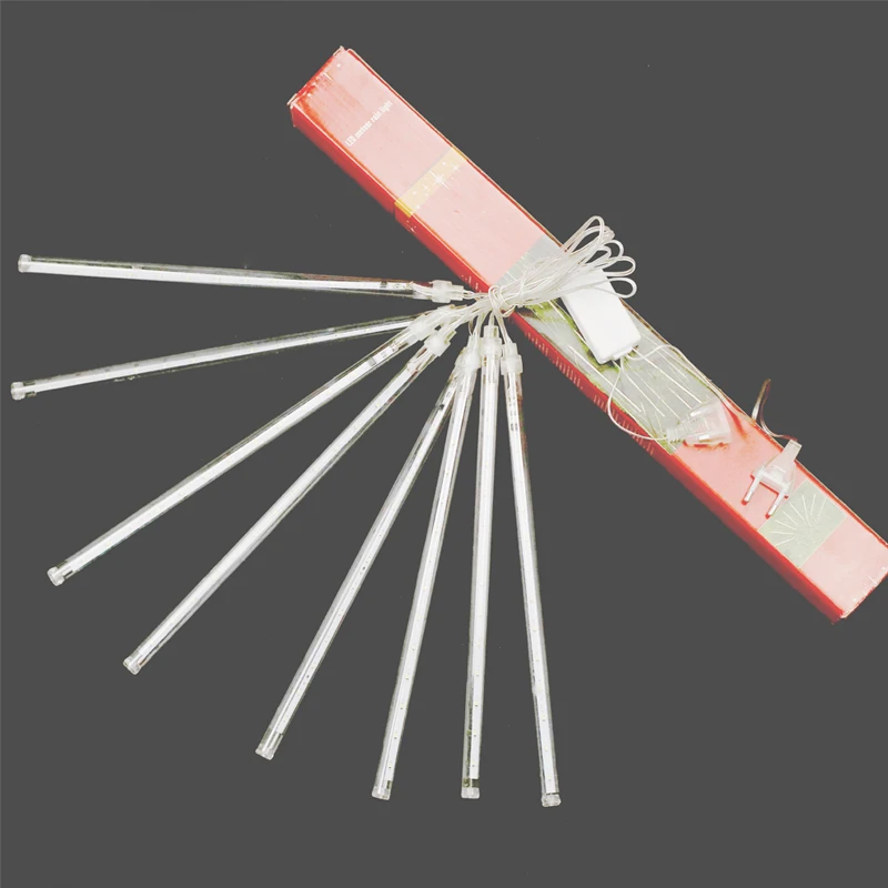 80 CM LED Fireworks RGB Meteor Shower Rain Light Snow Falling Raindrop Lights for Wedding Party Holiday Christmas