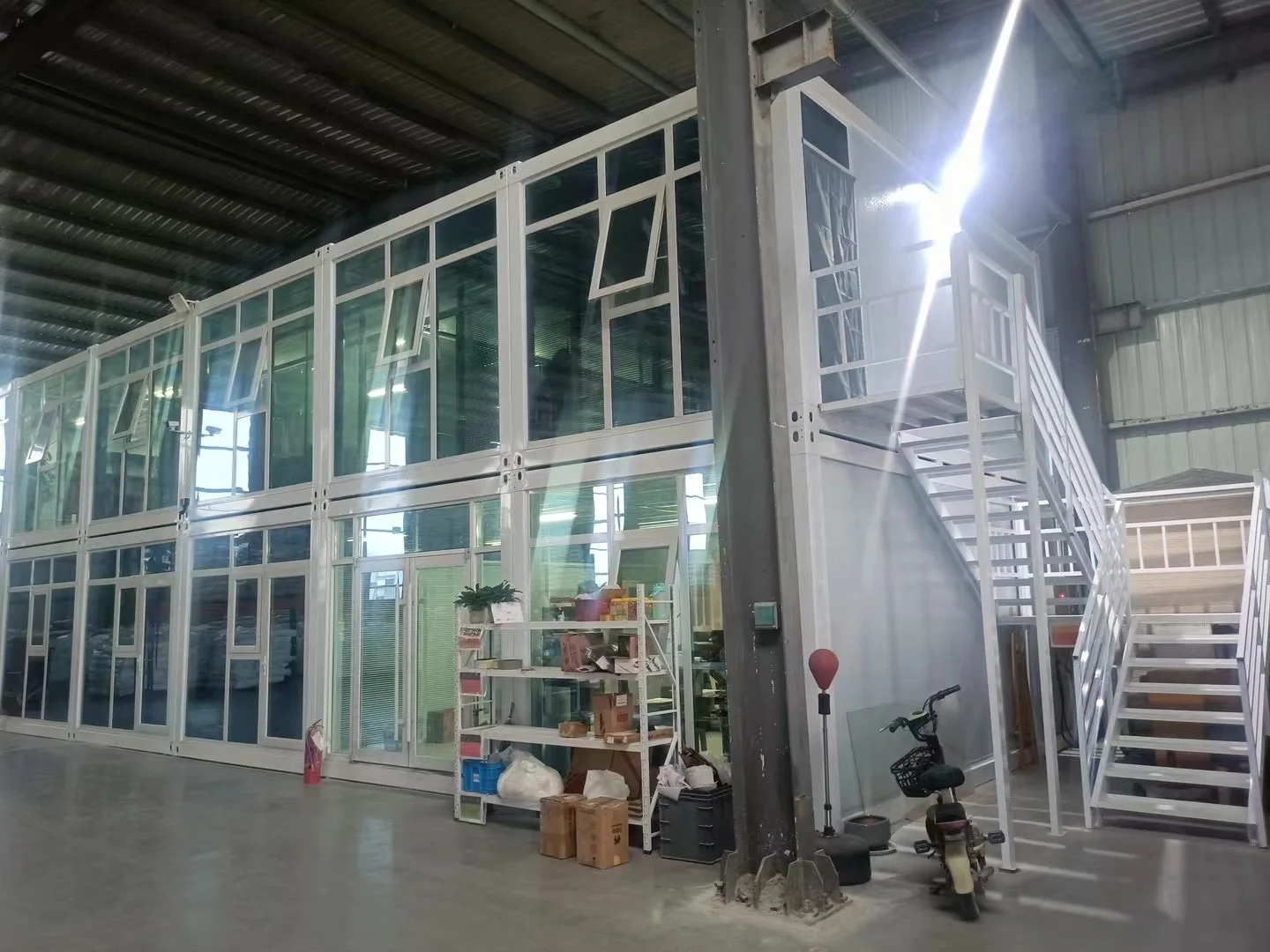 Module Prefabricated 2 Floor Floating homes prefab light steel metal structure shipping container building house