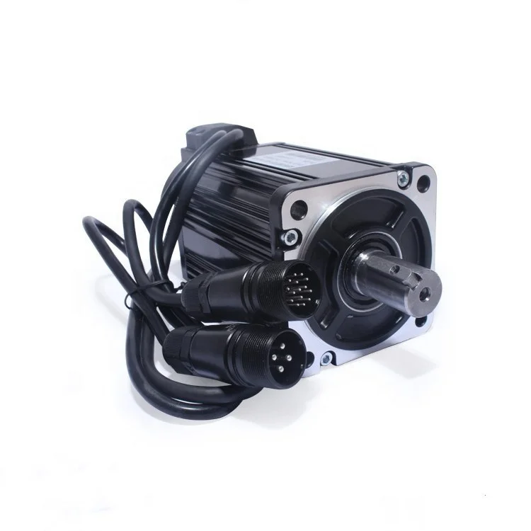 220V 1000W 4N.M 2500RPM 1KW Single-Phase AC Current Type Servomotor 80ST-M04025 AASD-20A Driver For CNC Machine