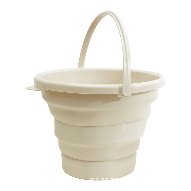 Hot Sale Portable Folding Bucket Silicone Plastic Car Bucket Children Fishing Bucket Travel Home Multifunctional