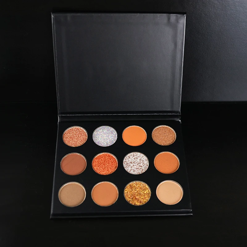 HMN Diamond Eyeshadow Glitter 12 Colors Brand Eyeshadow Vegan Makeup Eyeshadow Palette