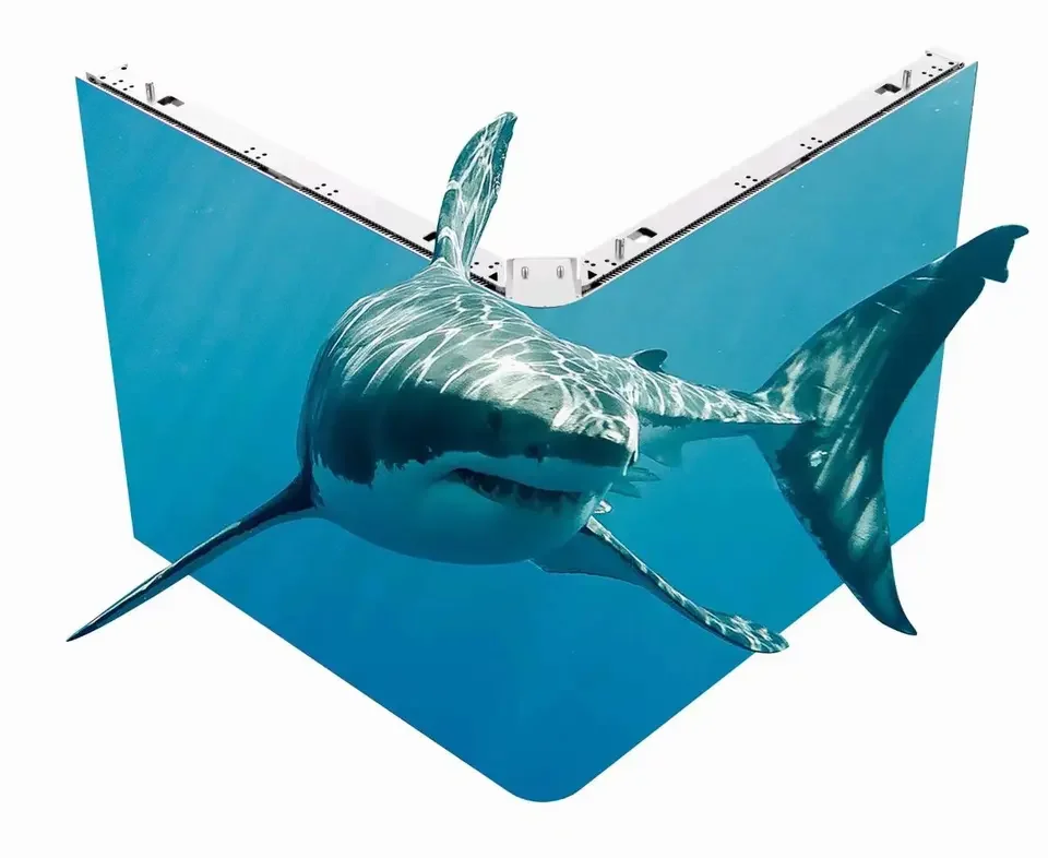 Hd 3d Animation  Indoor Outdoor Full Color  Custom Size  Waterproof  Led Screen Led Cube 4 Sides High Quality 3D Effect