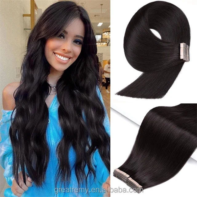 High Quality Top Quality Remy 100% Russian Human Cuticle Intact Hair Tape Hair Extensions