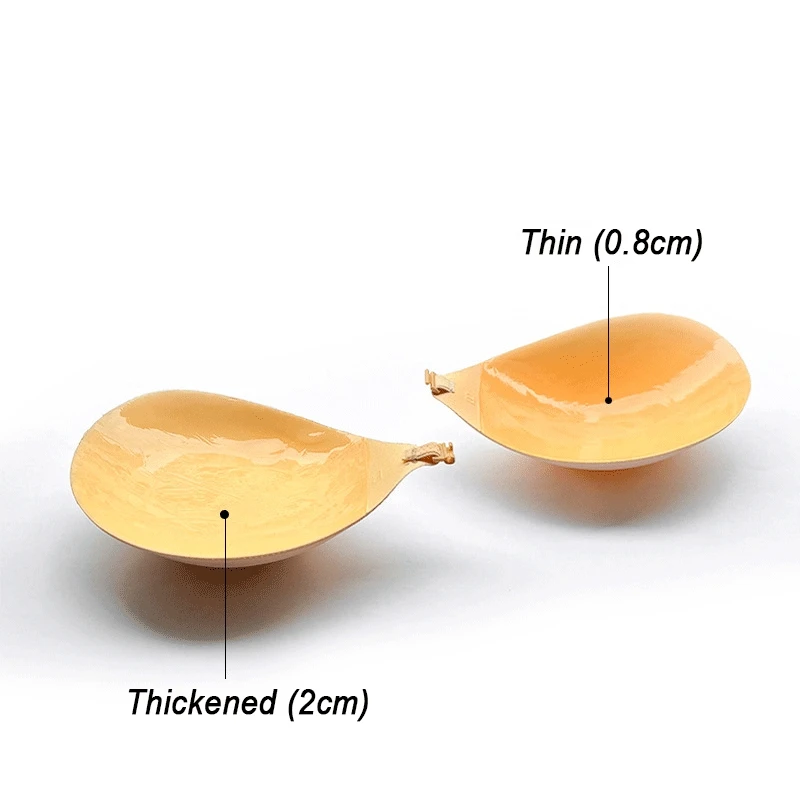 New China Manufacturer Invisible Fabric Cover Thick Silicone Strapless U-Shaped Seamless Bra