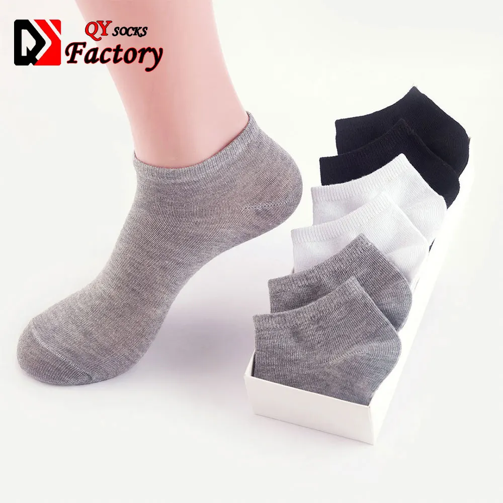 In Stock Mens Low Cut Sports Ankle Socks Cotton