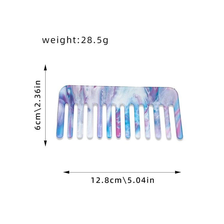 Multi-color optional fashion new color comb anti-static big tooth square comb daily home hair hair conditioner comb