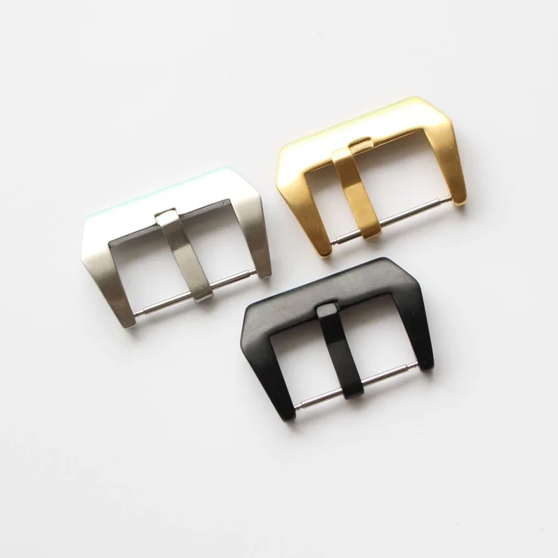 Custom Metal Belt Stainless Steel Watch Band Strap Deployment Clasp 16 18 20 22 24 26mm Watch Pin Buckles