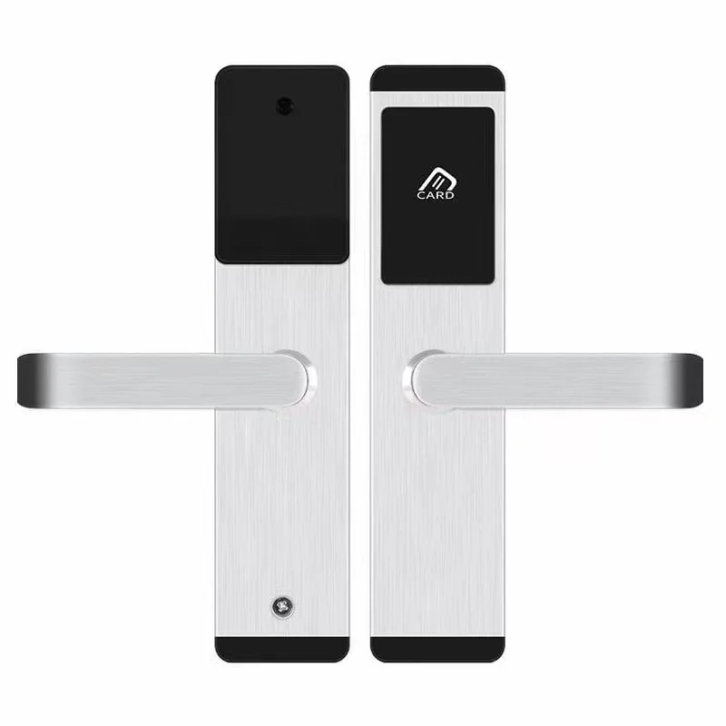 2022 security keyless 50 mortise swipe card door lock apartment hotel door rfid system with software