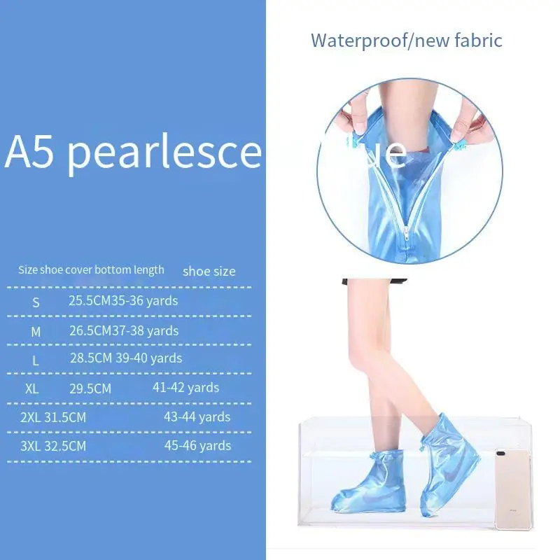 Rainproof shoe cover manufacturers wholesale thickened wear-resistant adult rainy day shoe cover waterproof shoe cover