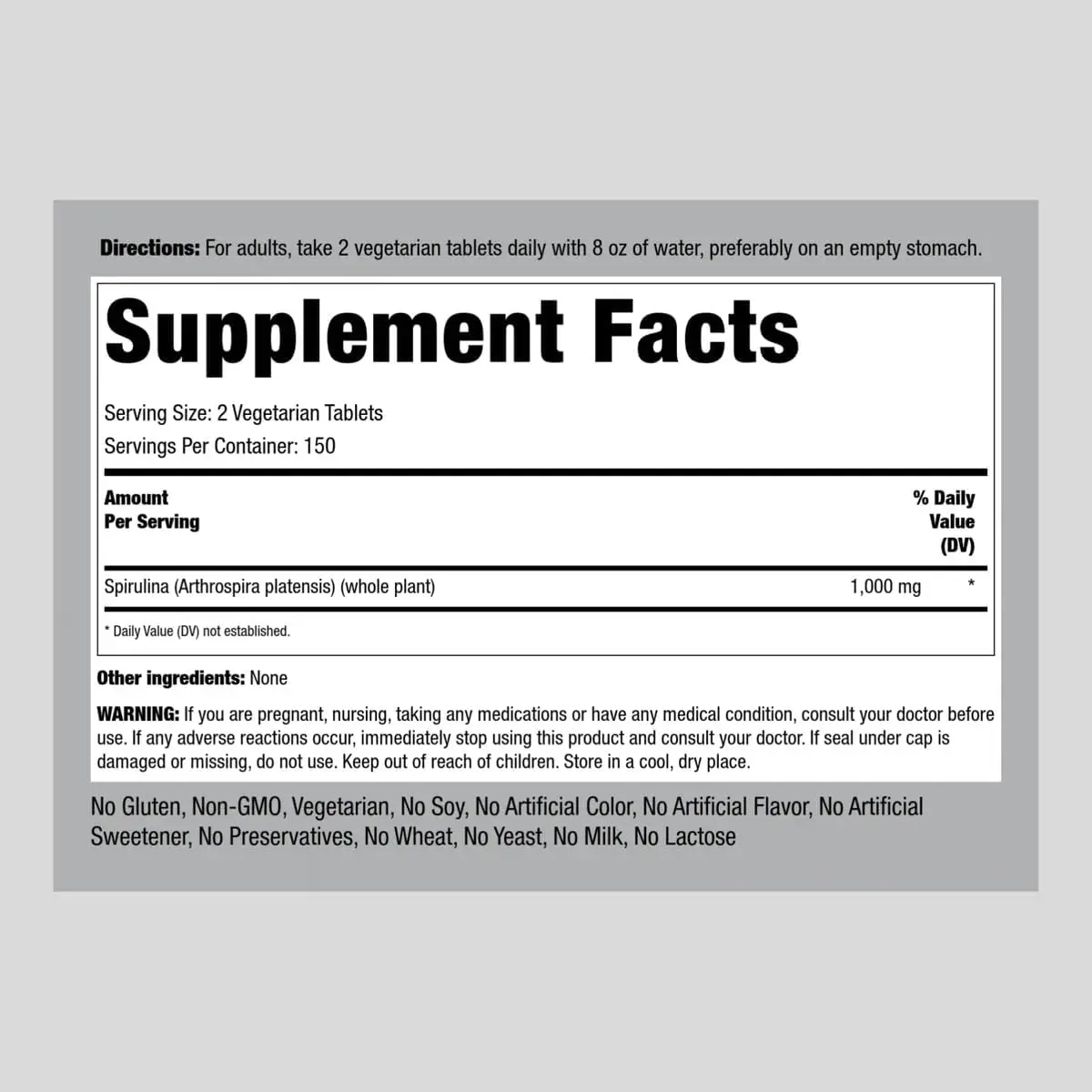 Private Label OEM Wholesale High Dose Spirulina Tablets 1000MG  Immunological Enhancement