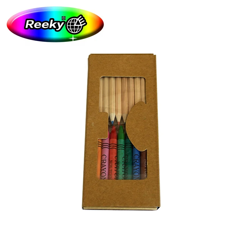 Custom logo printing color pencil stationery set