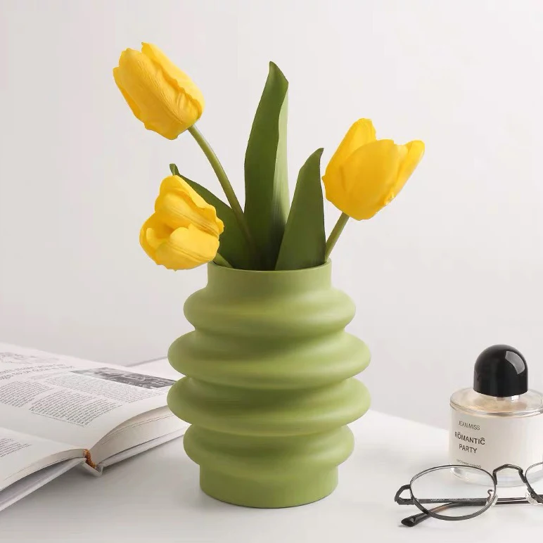 Fashionable Luxury Ceramic Decorative Flower Vase Home Desktop Decor Modern Ceramic Nordic Flower Vases