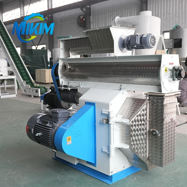 Automatic Chicken Duck Cattle Fodder Making Machine Ring Die Feed Pellet Mill Production machine For Aminal Poultry