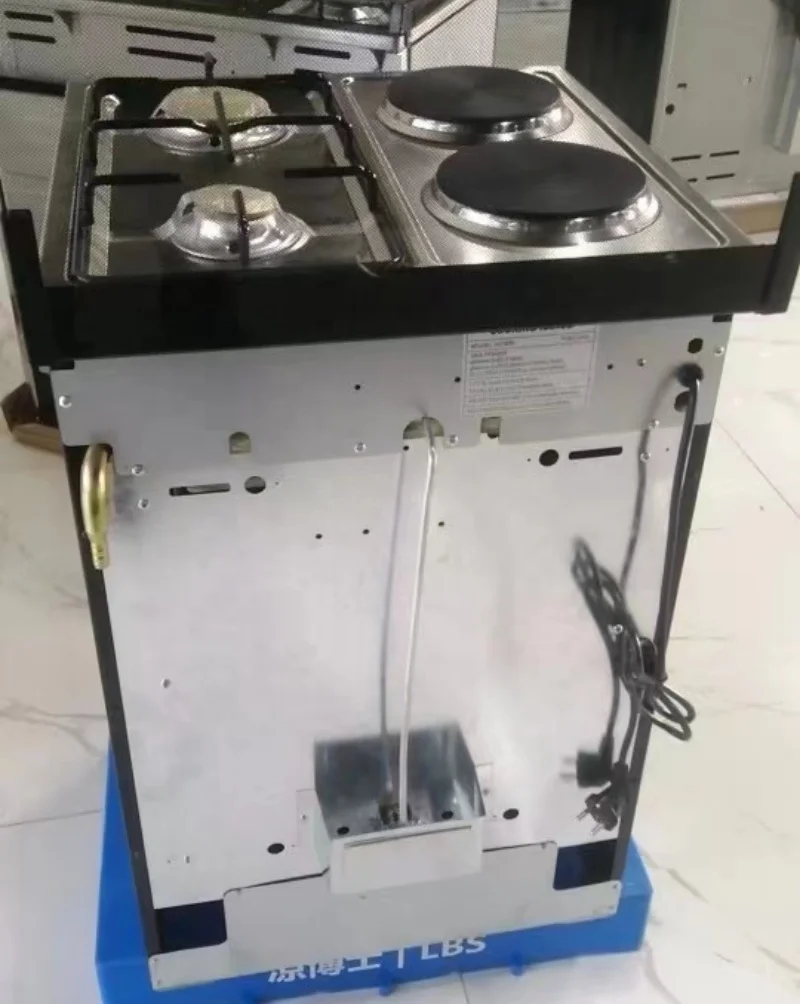 hot selling 2 gas burner  2 electricity burner Multi-headed Europea baking  integrated oven stove