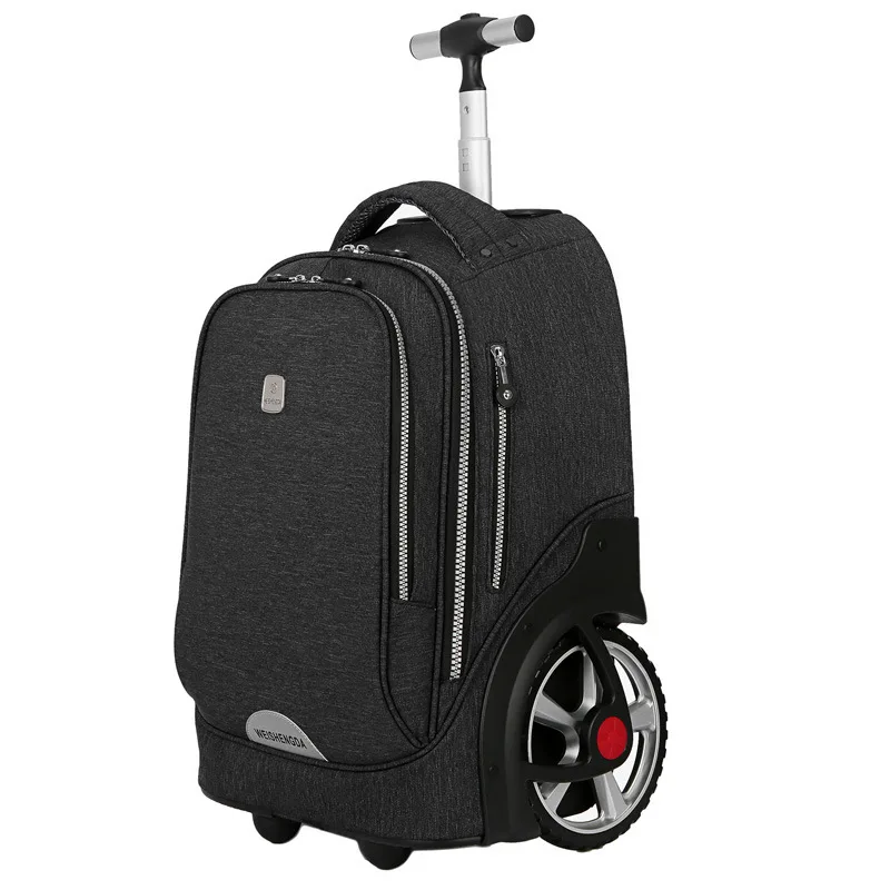 Wholesale Trolley Backpack Large Capacity Trolley Backpack School Bag With Big Wheel Stair-climbing large-capacity waterproof