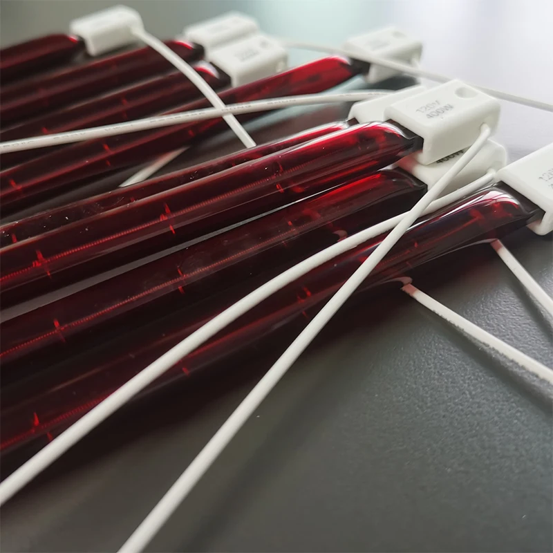 Ruby Fused Quartz Tubes Infrared Heat Lamp 450mm 1200w Quartz Infrared Heating Element