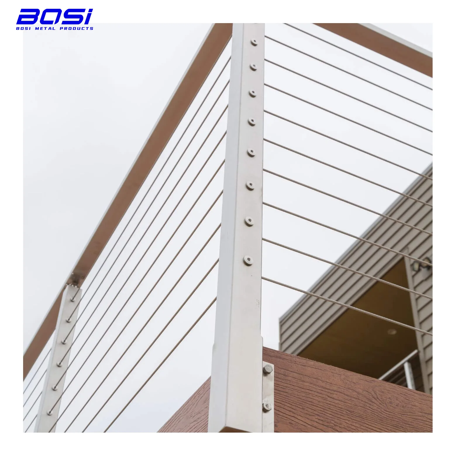 China Stainless Steel Balcony Deck Cable Wire Railing Fence for Sale