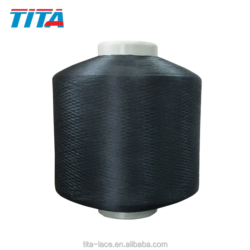 manufacturer warp yarn  100% polyester twisted yarn FDY 100d/36f 600 tpm semi dull raw white