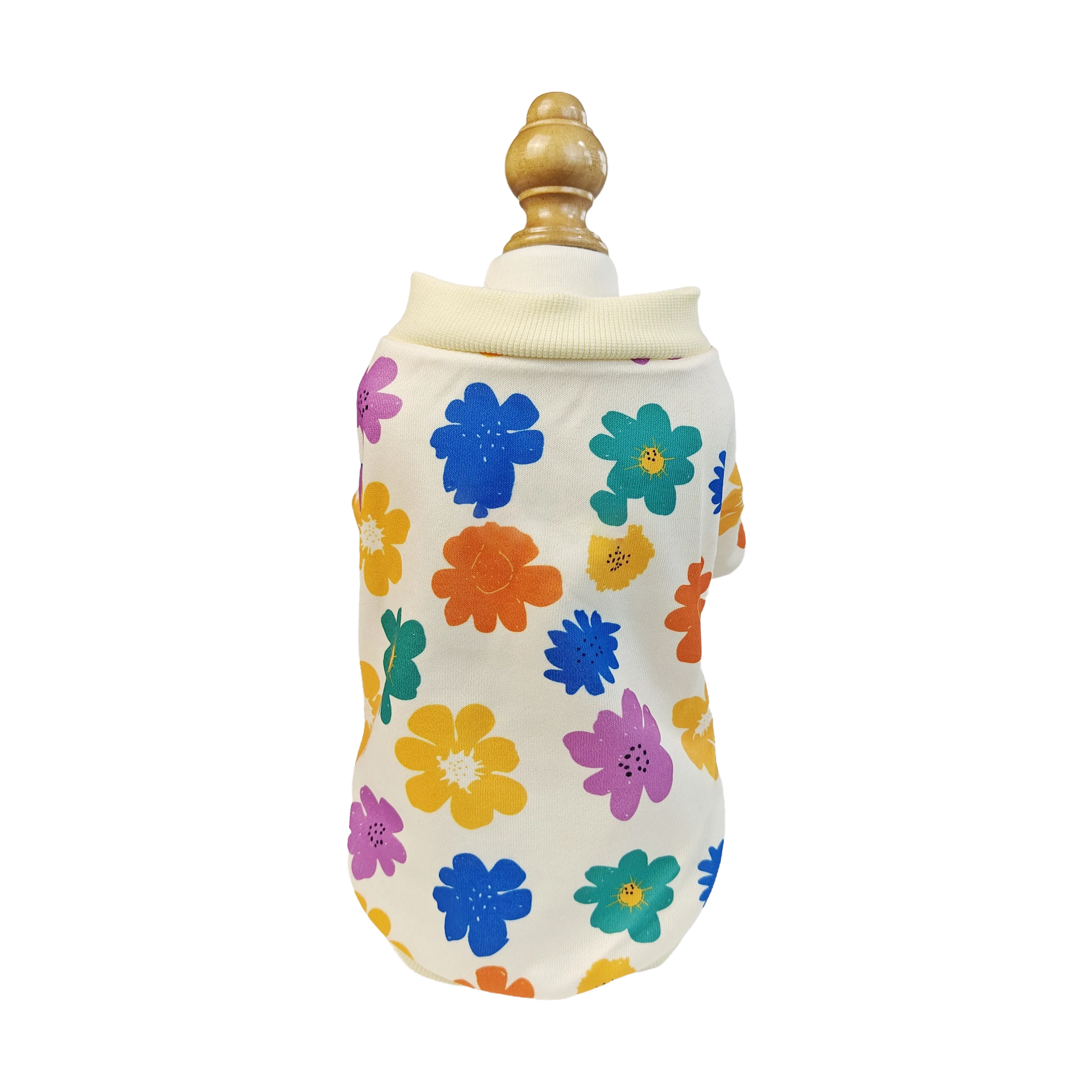 Puppy Clothes Pet Accessories Pets Cute Floral Pattern Vest Sweaters Winter Dog Cloth Pet Clothes