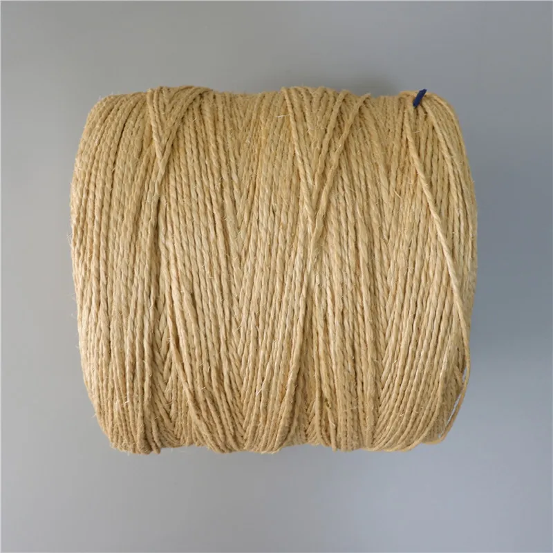 100% натуральная сизальная пряжа из натурального волокна для упаковки небольшая упаковка 1 кг в рулоне